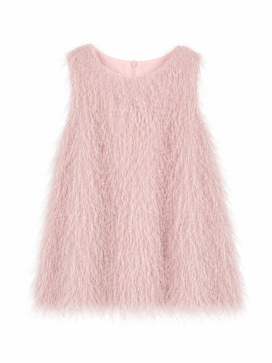 Flauschiges Fransenshirt