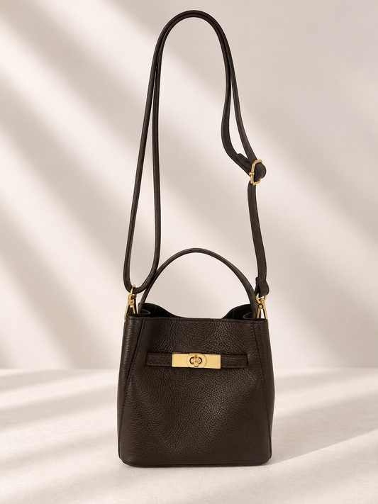 Ledertasche mit herausnehmbarer Innentasche & Schulterriemen