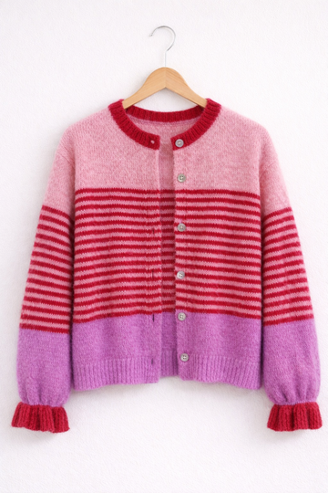 Strickjacke Steffi rot