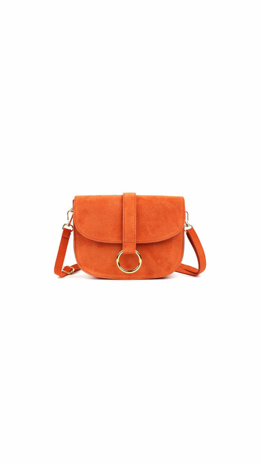 Wildleder Tasche orange