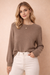 Baby Alpaka Pullover Taupe