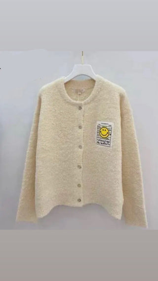 Cardigan Smiley beige