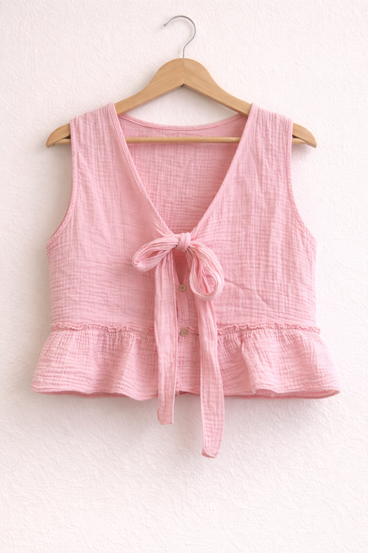 Musselin Crop Top Tally