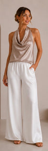 Wasserfall Satin-Top