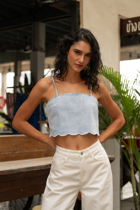 Denim Top Filo