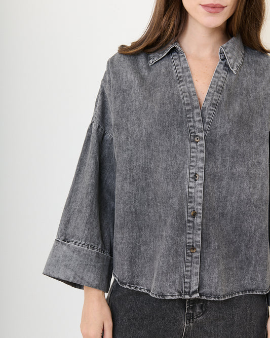 Oversize Denim Bluse