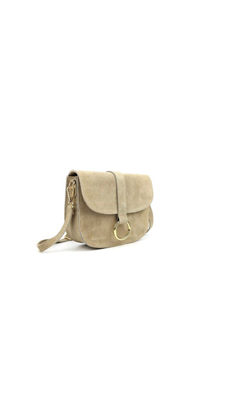 Wildleder Tasche beige