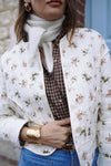 Florale Steppjacke