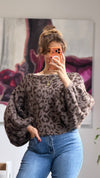 Leo Strickpullover mit Ballonärmeln