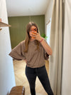 Basic Line Fledermausarm Shirt