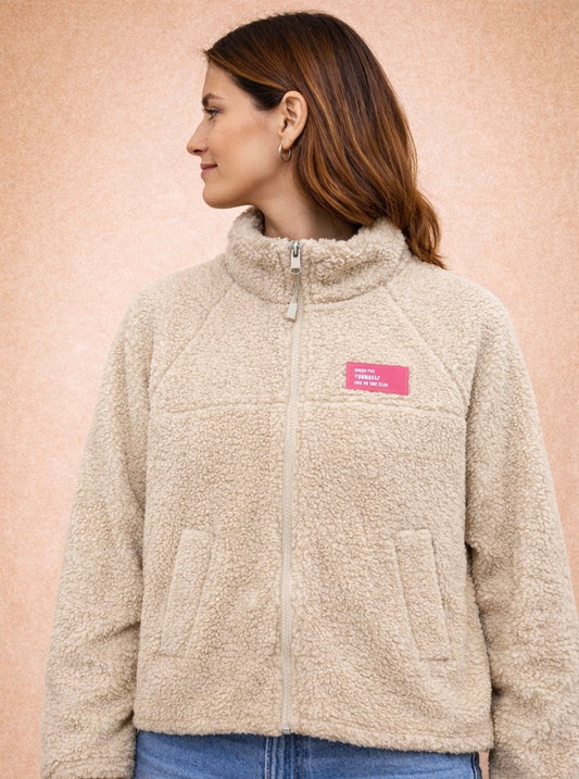 "no one else" Jacke Creme