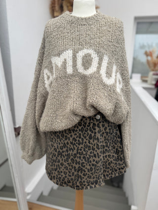 Pullover AMOUR - Beige