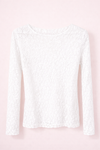 Spitzen Longsleeve mit Blumenmuster