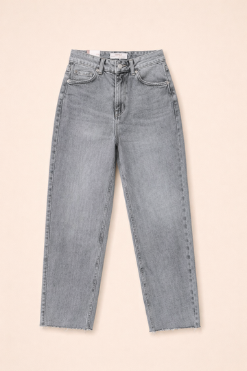 Mom Jeans grau