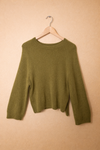Baby Alpaka Pullover grün