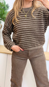 Stripe Pullover langarm