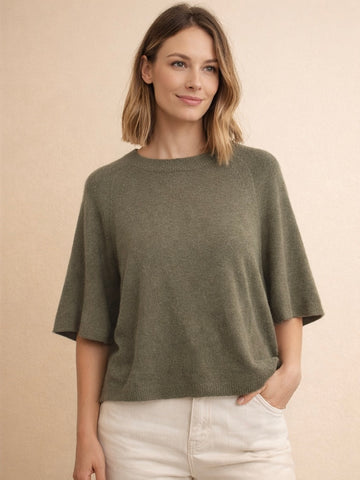Baby Alpaka 3/4 Pullover