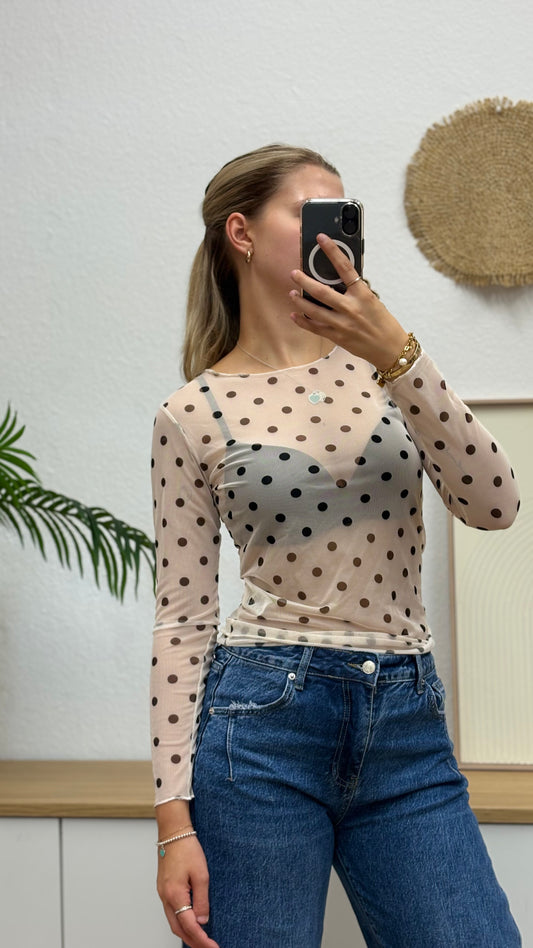 Mesh Longsleeve Dots