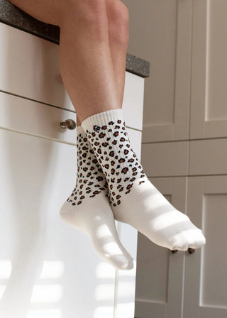 TENNISSOCKEN MIT LEOPARD MUSTER 38-42