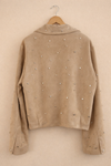 Nieten Wildlederoptik Jacke