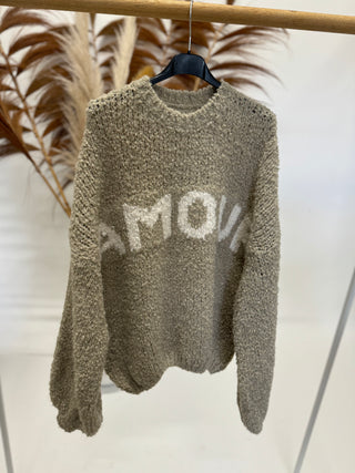 Pullover AMOUR - Beige