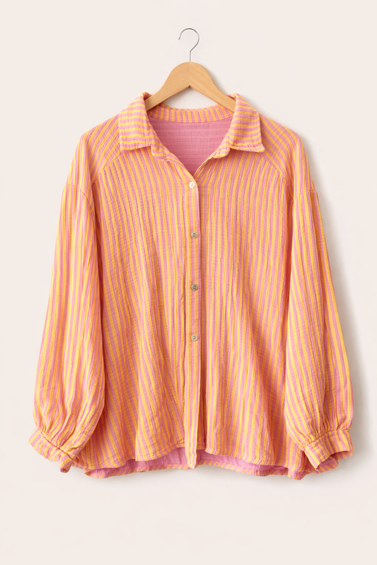 Musselinbluse Stripe