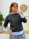 Leo Pullover grau