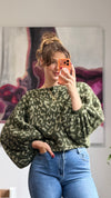 Leo Strickpullover mit Ballonärmeln