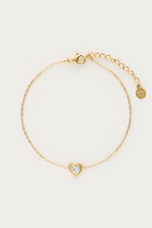 Armband mit Strassherz