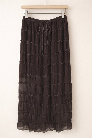 Maxirock mit Raffung