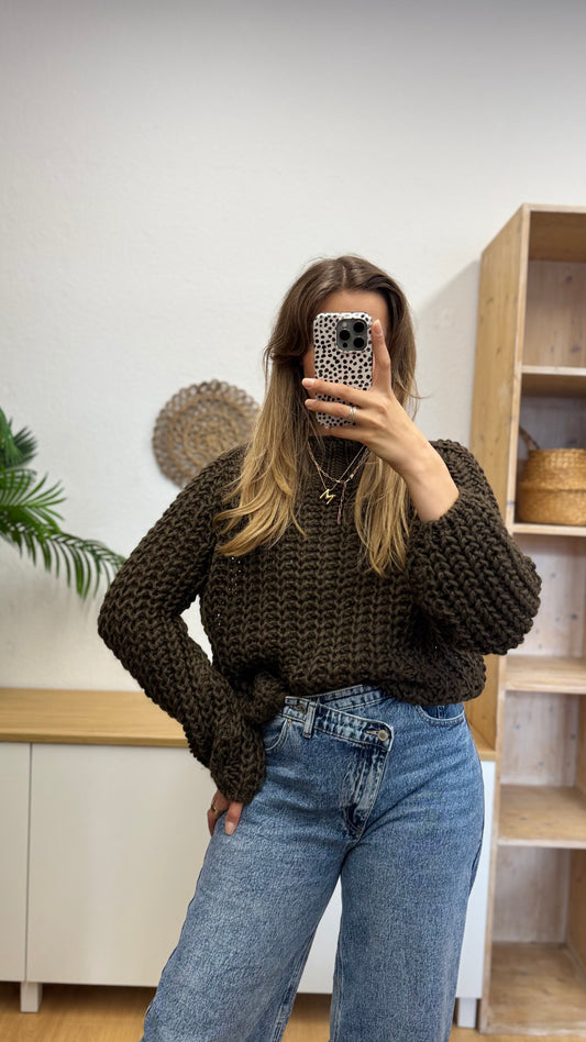Grobstrick Pullover