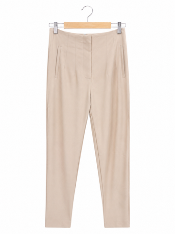 Culotte beige schmales Bein