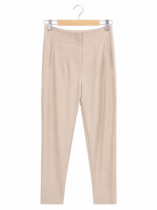 Culotte beige schmales Bein