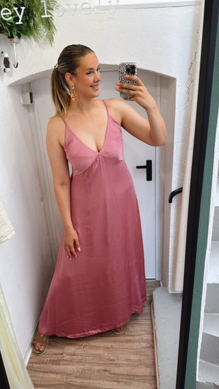 Satin Kleid