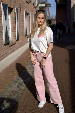 Straight Jeans Rosa