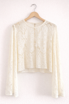 Spitzen Crop Shirt Tabea
