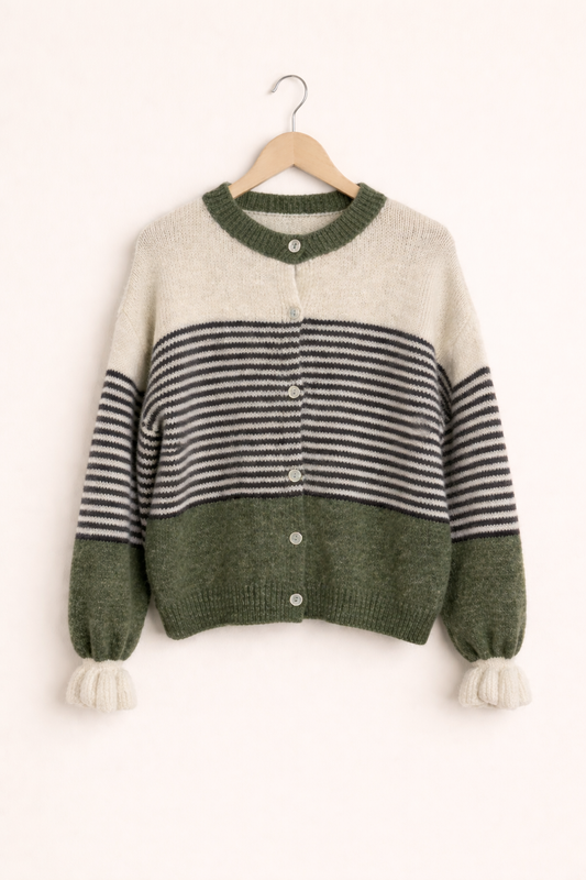 Strickjacke Steffi dunkelgrün