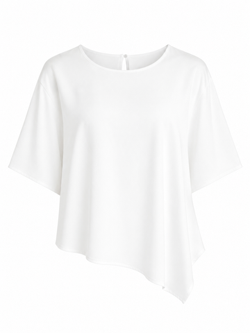 Asymmetrische Shirt mit fließendem Fall