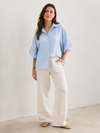3/4 Leinen Bluse