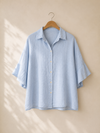 3/4 Leinen Bluse