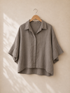 3/4 Leinen Bluse