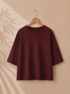 T-Shirt mit offenem Rücken & Bindeband