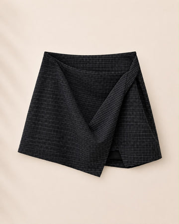 Karierter Mini-Skort