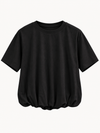 T-Shirt mit gerafftem Saum