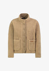 SUBLEVEL Sherpa Fleecejacke mit Stehkragen