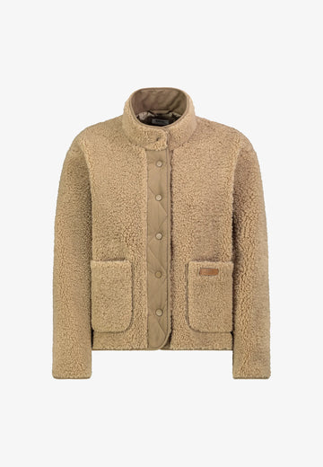 SUBLEVEL Sherpa Fleecejacke mit Stehkragen