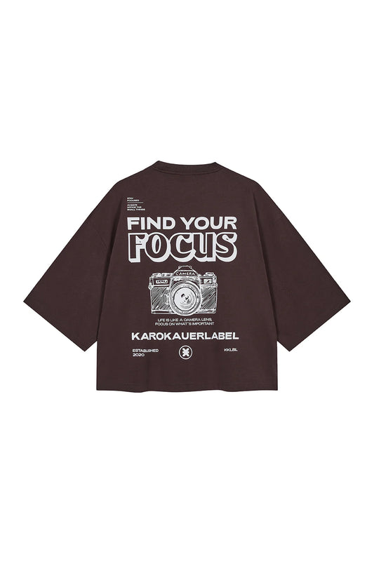 T-Shirt Cropped brown