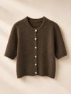 Kurzarm Strickcardigan