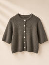Kurzarm Strickcardigan