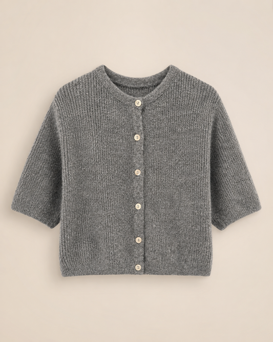 Kurzarm Strickcardigan